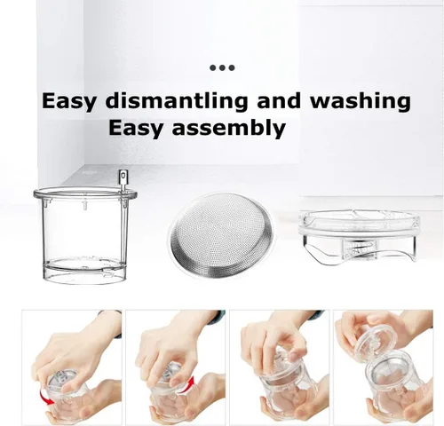 Vista 3 de Kamjove Tetera de cristal con filtro desmontable 16.9 fl oz, tetera resistente al calor de borosilicato de 16.9OZ