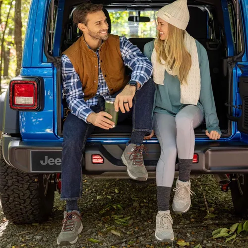 Vista 3 de Jeep Women's Wool Blend Breathable Mesh Crew Socks (1-Pack)