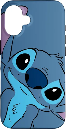 Vista 32 de Disney Lilo y Stitch Linda Carátula de Stitch en Color Gris Pizarra para iPhone 17