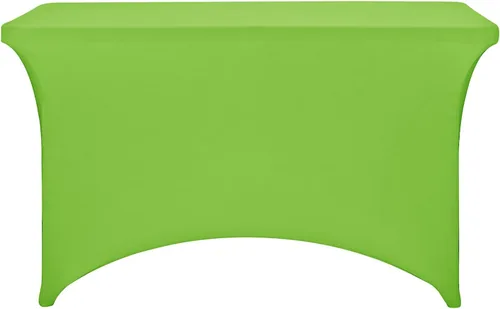 Vista 2 de FORLIFE - Funda de mesa de elastano, mantel ajustado de 4 pies para mesas rectangulares, funda elástica para patio, universal para bodas, banquetes