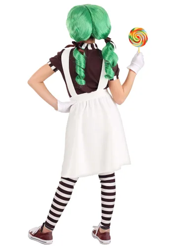 Vista 2 de Disfraz de Trabajadora de Fábrica de Chocolate para Niñas Multicolor