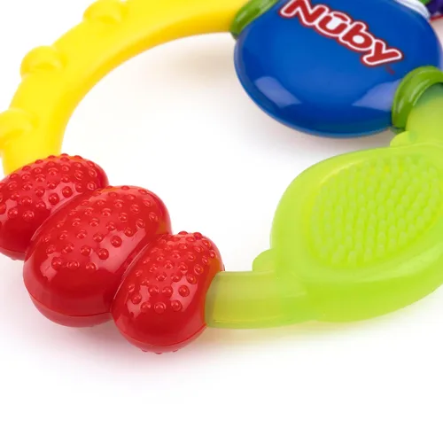 Vista 10 de Nuby Wacky - Anillo de dentición, multicolor
