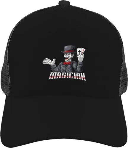 Vista 4 de Magician Performance Baseball Cap Women Men Mesh Baseball Caps Adjustable Outdoor Sports Sun Hat Trucker Mesh Hats Black