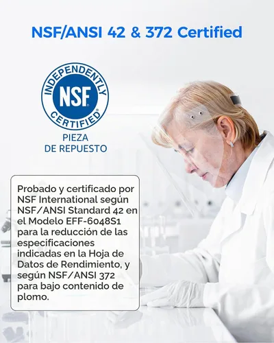 Vista 3 de Waterdrop Filtro de agua XWFE®, repuesto para GE® XWFE®, chip incorporado
