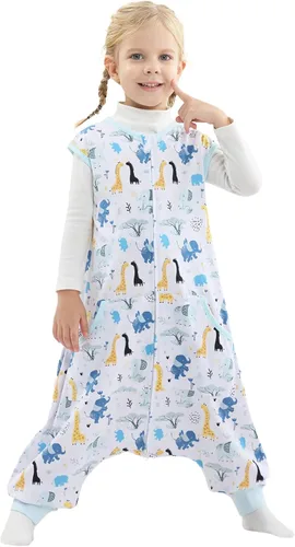 Vista 10 de WONDAY Toddler Sleep Sacks, Sleeveless Sleep Sack with Legs 12M-5T Coche