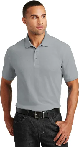 Vista 12 de Port Authority Unisex Core Classic Pique Polo Negro profundo