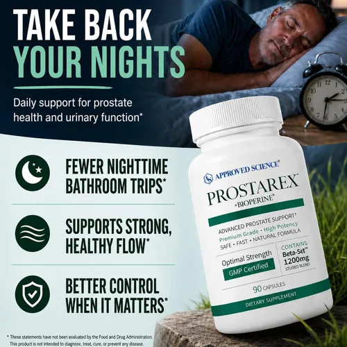 Vista 2 de Approved Science Prostarex - Suplementos avanzados de próstata para hombres - Apoyo a la salud de próstata, vejiga y urinaria con palma enana