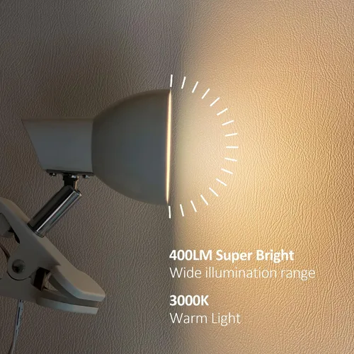 Vista 3 de Juego de 2 colores de luz LED con clip 1 azul y 1 Whtie