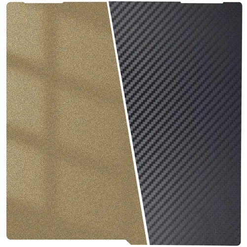 Vista 15 de Placa de construcción mejorada de 120x120mm, cama de impresión PET+PEI lisa/texturizada, placa de construcción de acero con resorte de doble cara