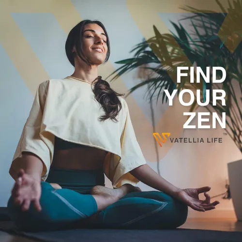 Vista 2 de Vatellia Life Daily Zen Suplemento Ashwagandha Alivio del estrés Apoyo para el sueño y el estado de ánimo Suministro para 2 meses