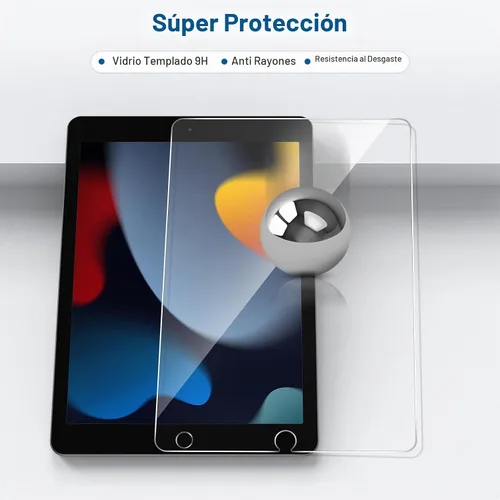 Vista 3 de SPARIN mica protectora para iPad Pro de 10.5 - Vidrio templado de doble protección, compatible con lápiz Apple, apto para funda, de borde redondo