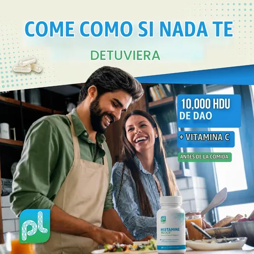 Vista 2 de DAO Supplements Bloqueador de Histamina – Fórmula Avanzada de Enzima DAO y Vitamina C para Digestión de Histamina y Soporte de Intolerancia