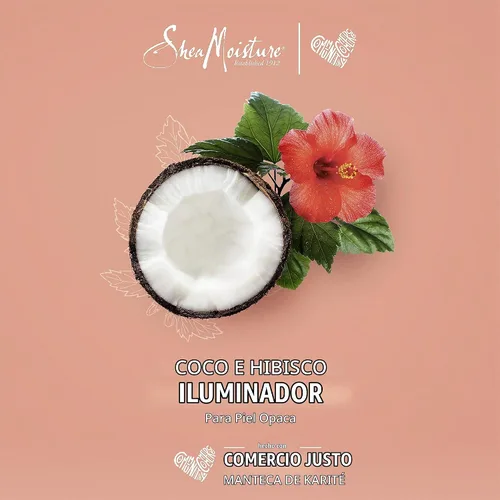 Vista 5 de SheaMoisture Gel rizador y batido de hibisco de coco para cabello grueso y rizado, 12 onzas cada uno