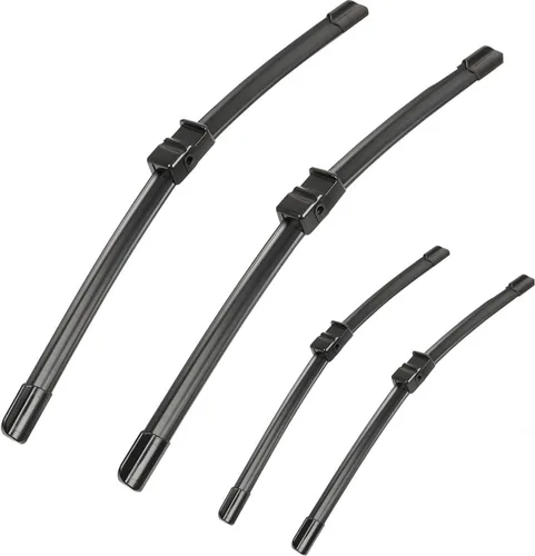 Vista 9 de Limpiaparabrisas delantero compatible con VW Golf Plus 521 2009-2014, limpiaparabrisas delantero de goma suave, parabrisas automático de 28 2 PIEZAS