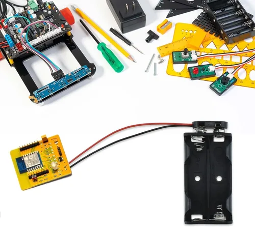 Vista 6 de SDTC Tech Juego de 2 soportes de batería AA de 1,5 V y kit de conector a presión tipo I 3 voltios espesar caja de batería de plástico