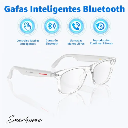 Vista 3 de Emerhome Gafas Bluetooth inteligentes