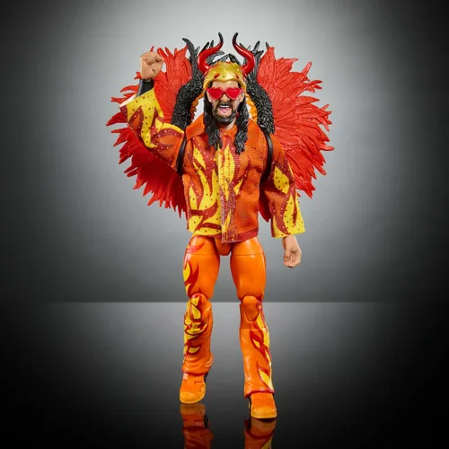 Vista 5 de Mattel WWE Ultimate Edition Fan Takeover Figura de Acción, Set Coleccionable de Seth Rollins con Accesorios Intercambiables como Cabezas Adicionales