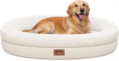 Vista 14 de Cama ortopédica lavable grande para perros: Cama de espuma viscoelástica impermeable para mascotas con refuerzos - Funda ortopédica extraíble