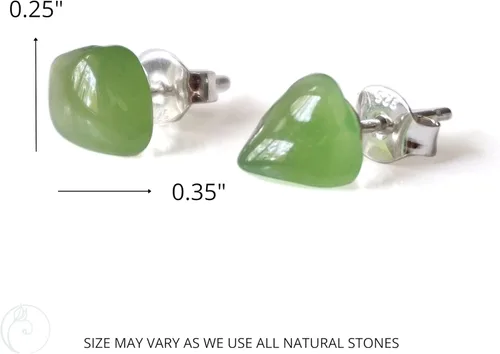 Vista 46 de Pendientes de tuerca de cristal de piedra natal aleternativa para mujer y hombre