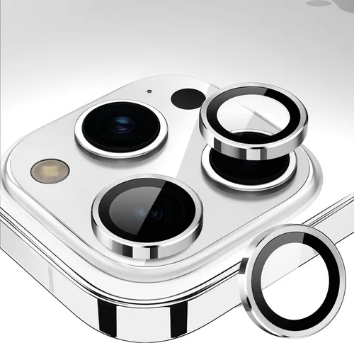 Vista 89 de Protector de lente de cámara para iPhone 15 Pro/iPhone 15 Pro Max, anillo de metal individual, dureza 9H, protector a prueba de arañazos, accesorios