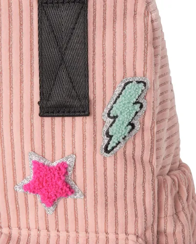 Vista 4 de Sugar & Jade Mochila de moda para niñas adolescentes de regreso a clases, tamaño completo, Rosa (Pink Peace)