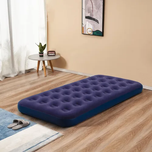 Vista 2 de Colchón de Aire Tamaño Individual Inflable para Acampar y Hogar, Almohadilla para Dormir Hinchable