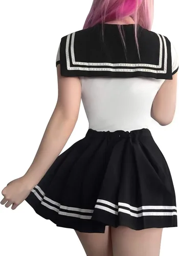 Vista 4 de Littleforbig - Pijama de algodón para enterizo, conjunto de falda mágica para cosplay