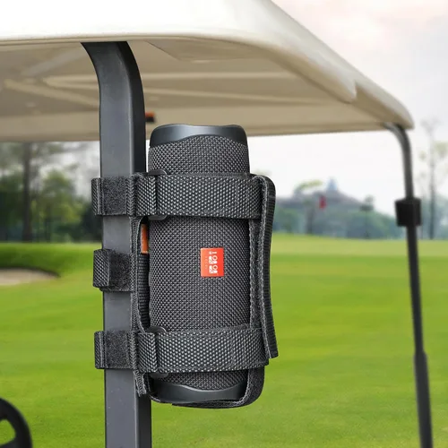 Vista 3 de 10L0L Soporte de altavoz mejorado para accesorios de carrito de golf, correa ajustable se adapta a soporte de altavoz inalámbrico Bluetooth