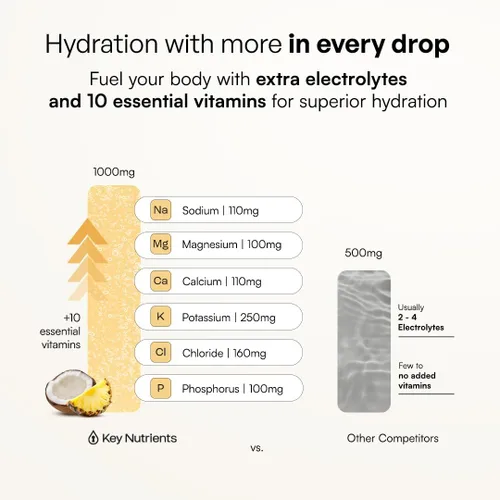 Vista 62 de KEY NUTRIENTS Electrolitos en polvo sin azúcar, limonada de maracuyá con 6 electrolitos y minerales, fibra prebiótica y polvos de hidratación