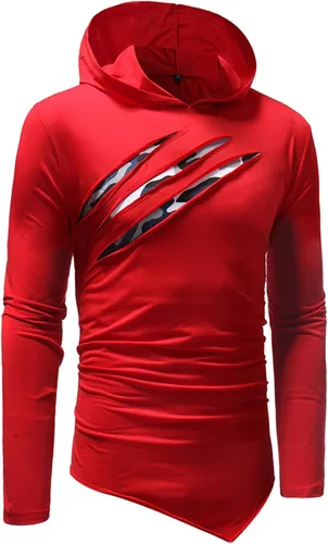 Vista 3 de EELHOE Men's Hoodie Sweaters Long Sleeve Casual Novelty Jersey with Hood Regular Fit Print Graphic Stylish Pullover