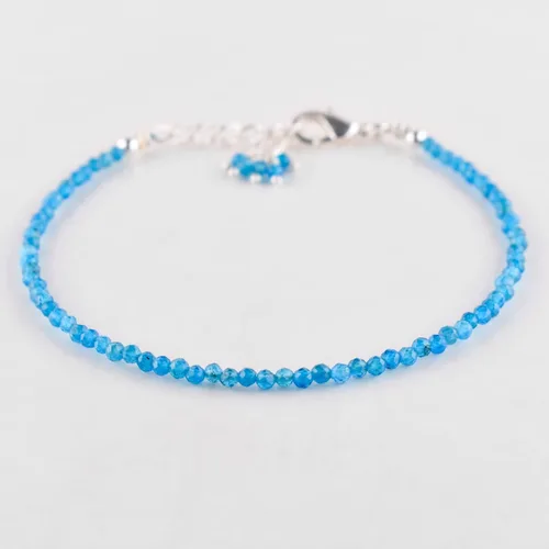 Vista 59 de Natural Gemstone Micro Round Beads Dainty Choker Bangle Bracelet, Handmade Jewelry for Women, Healing Chakra Crystals Silver Plated Chain 8 inch