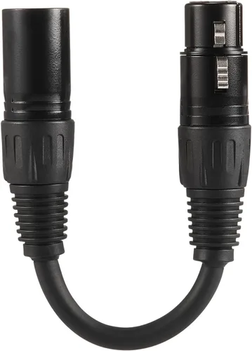 Vista 5 de MFL. Adaptador DMX de 3 pines a 5 pines (3 pines macho a 5 pines hembra) Señal XLR DMX cable de 3 pines a 5 pines para micrófono de iluminación