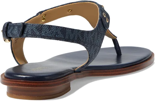 Vista 5 de Michael Kors Sandalias planas Mk Plate para mujer