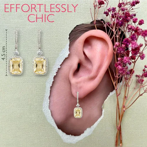 Vista 4 de ANAYRA Pure Silver Earrings For Women, Hallmarked 925 Silver Earrings, Statement Earrings For Women, Earrings For Women, Stud Earrings For Women