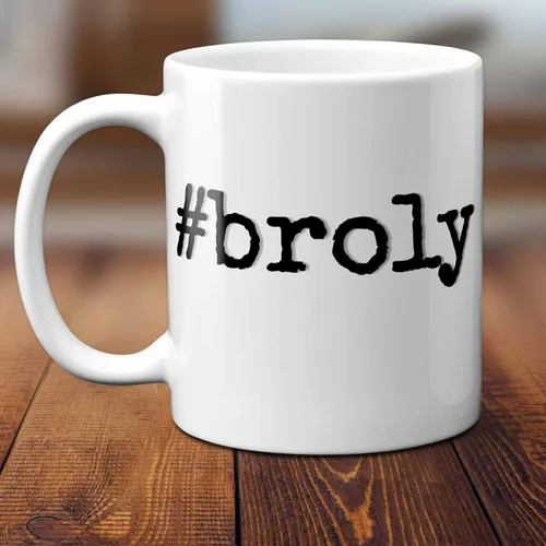 Vista 3 de #broly - Broly - Taza de regalo personalizada con el nombre de Broly. 11 onzas.