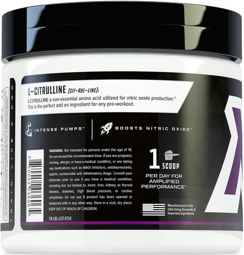 Vista 7 de Cutler Nutrition Jay Essentials - Polvo de L-citrulina 100% puro, sin sabor, 0.11 onzas por porción, soporta resistencia y bombas (67 porciones)