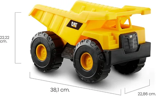 Vista 7 de CAT Juguetes de construcción, juguete de camión volquete de 15 pulgadas, a partir de 2 años, plástico resistente, no requiere pilas, serie CAT