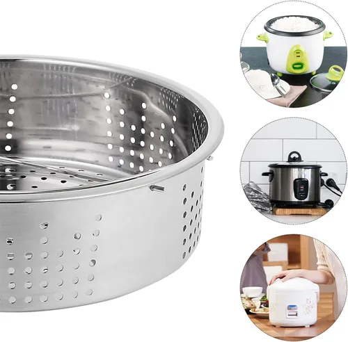 Vista 9 de BESTonZON Tamale Pot Tamale Pot Acero Inoxidable Cocción al Vapor Mariscos Cesta Vegetal Mini Cesta Estante Cocina Vapor Vegetales Cocinadoras