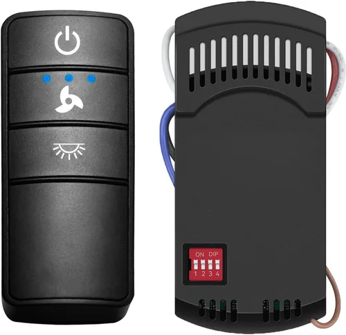 Vista 8 de Kit de control remoto universal para ventilador de techo, repuesto para Harbor Breeze, Hunter, Hampton Bay, Litex, 3 velocidades, control de luz