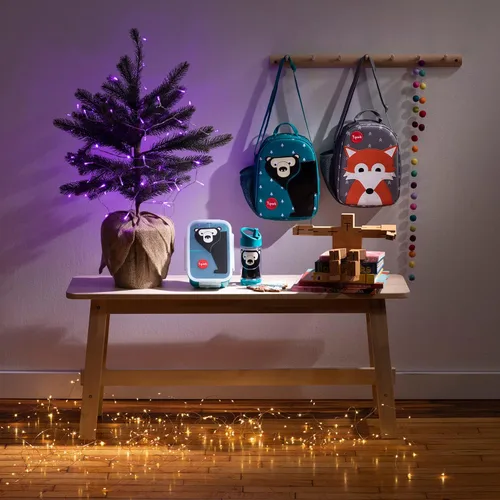 Vista 6 de 3 Sprouts Lonchera para niños – Fiambrera duradera para niños y niñas – Fiambrera para niños – Perfecta para guardería, escuela y viajes – Tela