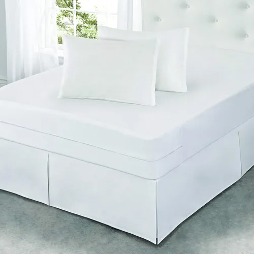 Vista 4 de Fresh Ideas Un protector de almohada de bambú fresco, King, color blanco 2