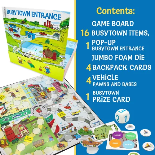 Vista 7 de Juego de día ocupado de Richard Scarry, juego de aprendizaje preescolar