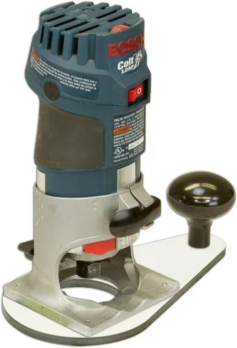 Vista 4 de Woodhaven 8325 - Placa base para Bosch Colt PR20, 0.276 in fenólica Pre-perforado, mango de desplazamiento único, 0.276 in blanco sólido fenólico