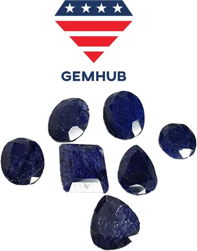 Vista 7 de Gemhub Lab - Cabujón ovalado de zafiro con estrella azul zafiro, 6 rayos, zafiro azul