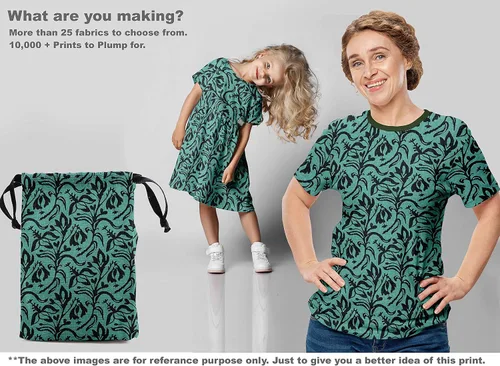 Vista 6 de oneOone Cotton Flex - Bloque de tela verde oscuro para costura, proyectos de manualidades, impresiones de tela por yarda, 40 pulgadas de ancho, RC