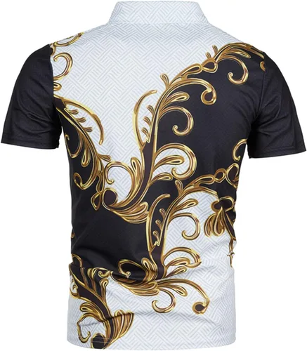 Vista 4 de Camisetas de verano divertidas para hombre, básicas, holgadas, de manga corta, estilo casual, cuello de contraste, básicas
