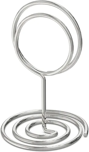 Vista 9 de Paquete de 10 soportes dorados para números de mesa para letreros, soportes de fotos para mesas, soporte para fotos para mesas, mini soportes