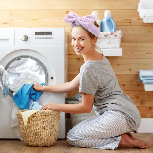 Vista 6 de UMIKU Paquete de 8 diademas faciales para mujeres - Suaves en polar de coral, cosméticas y para el cuidado de la piel, envolturas para el cabello
