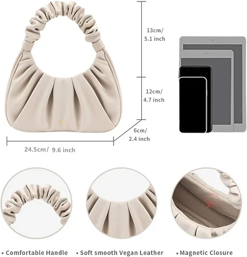 Vista 7 de JW PEI Bolso Hobo fruncido Gabbi para mujer