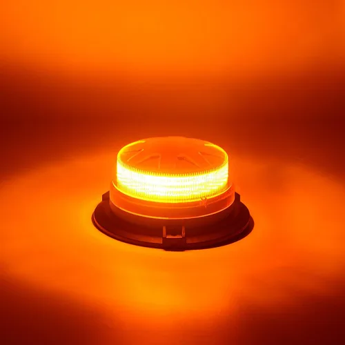 Vista 8 de AUXMOTEC Barra de luces de baliza estroboscópica de emergencia LED ámbar con montaje magnético y 8 modelos de destello, lámparas de señal